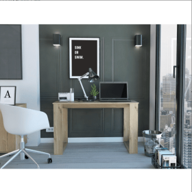 Oviedo 120 Writing Desk, Four Legs -Light Oak